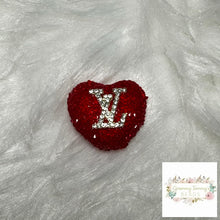 Load image into Gallery viewer, Love Red Rhinestone Heart Bead
