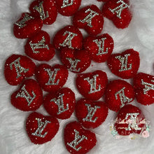 Load image into Gallery viewer, Love Red Rhinestone Heart Bead

