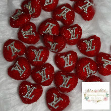 Load image into Gallery viewer, Love Red Rhinestone Heart Bead
