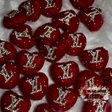 Load image into Gallery viewer, Love Red Rhinestone Heart Bead
