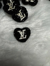 Load image into Gallery viewer, Rhinestone Heart Love Acrylic Beads - Black
