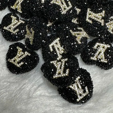 Load image into Gallery viewer, Rhinestone Heart Love Acrylic Beads - Black
