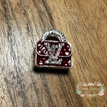 Load image into Gallery viewer, LoVe Rhinestone Metal Purse - Red Metal Rhinestone Purse
