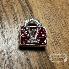 Load image into Gallery viewer, LoVe Rhinestone Metal Purse - Red Metal Rhinestone Purse
