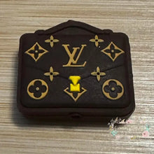 Load image into Gallery viewer, Love New Brown Purse Silicone Focal Bead Silicone Focal Bead
