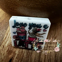 Load image into Gallery viewer, Love You Latte Silicone Focal Bead Beads
