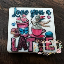 Load image into Gallery viewer, Love You Latte Silicone Focal Bead Beads
