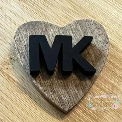 MiKe Black Letters - Silicone Focal Bead Silicone Focal Book
