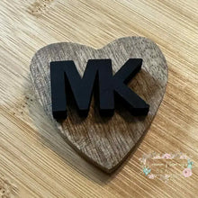 Load image into Gallery viewer, MiKe Black Letters - Silicone Focal Bead Silicone Focal Book
