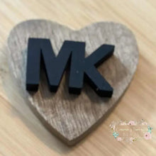 Load image into Gallery viewer, MiKe Black Letters - Silicone Focal Bead Silicone Focal Book
