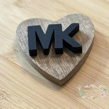 Load image into Gallery viewer, MiKe Black Letters - Silicone Focal Bead Silicone Focal Book

