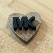 Load image into Gallery viewer, MiKe Black Letters - Silicone Focal Bead Silicone Focal Book
