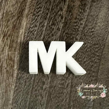 Load image into Gallery viewer, M*ke Letters - Silivone Focal Bead White Silicone Focal Bead
