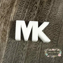 Load image into Gallery viewer, M*ke Letters - Silivone Focal Bead White Silicone Focal Bead

