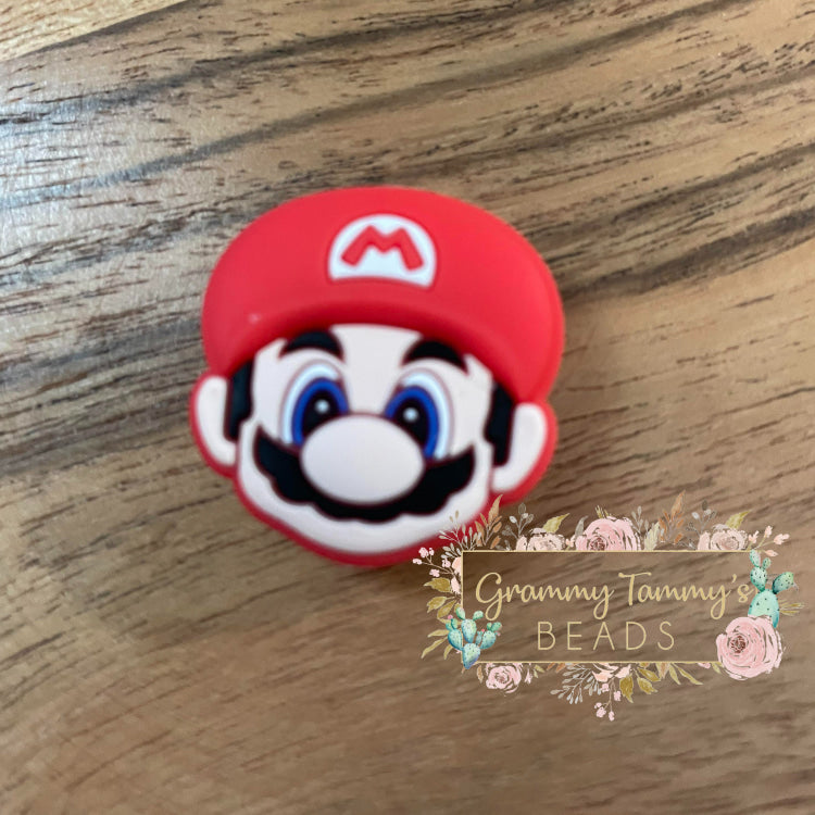 Mario Red - Silicone Focal Bead