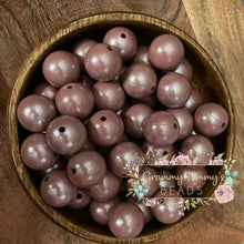 Load image into Gallery viewer, Mauve Pearl 15Mm Silicone Bead Round Beads
