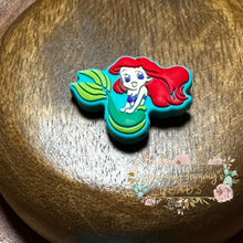 Load image into Gallery viewer, Red Headed Mermaid #3 Silicone Focal Bead Beads
