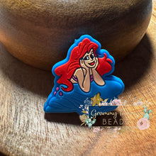 Load image into Gallery viewer, Red Headed Mermaid Focal Beads
