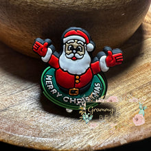 Load image into Gallery viewer, Merry Christmas Santa Claus Silicone Focal Beads
