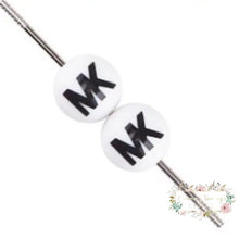 Load image into Gallery viewer, Mike 15Mm Round B&amp;W Silicone Beads - 1 Bead
