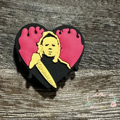 Mikie Scary Heart - Silicone Focal Bead Silicone Focal Bead