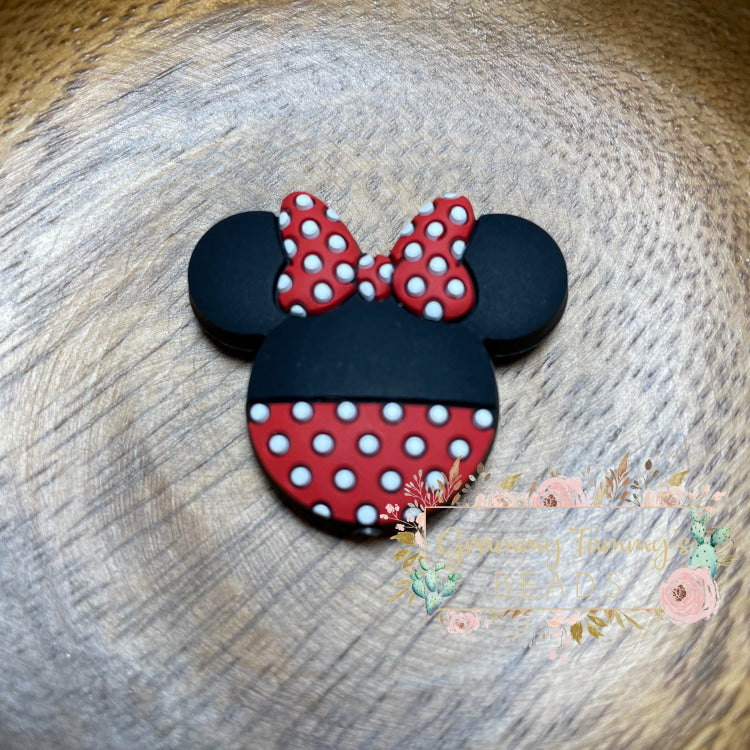 Mini Mouse Silicone Focal Beads