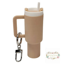 Load image into Gallery viewer, Mini Tumbler Keychains Beige Mini Tumbler Keychains
