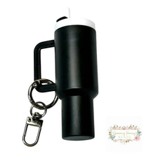 Load image into Gallery viewer, Mini Tumbler Keychains Black Mini Tumbler Keychains
