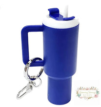 Load image into Gallery viewer, Mini Tumbler Keychains Navy Mini Tumbler Keychains
