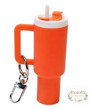 Load image into Gallery viewer, Mini Tumbler Keychains Orange Mini Tumbler Keychains
