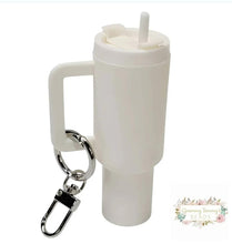 Load image into Gallery viewer, Mini Tumbler Keychains White Mini Tumbler Keychains
