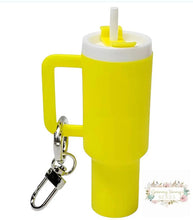 Load image into Gallery viewer, Mini Tumbler Keychains Yellow Mini Tumbler Keychains
