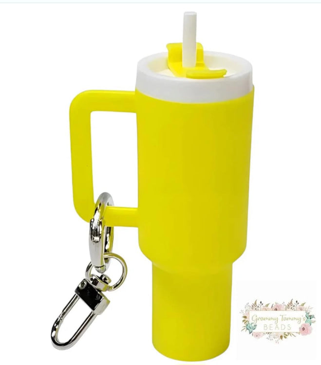 Mini Tumbler Keychains Yellow Mini Tumbler Keychains