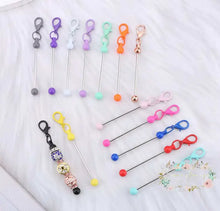 Load image into Gallery viewer, Mini Zipper Beadable Keychain Beadable keychain bar
