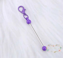 Load image into Gallery viewer, Mini Zipper Beadable Keychain Beadable keychain bar
