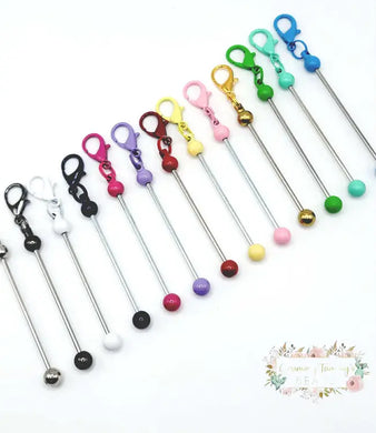 Mini Zipper Beadable Keychain Beadable keychain bar