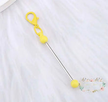 Load image into Gallery viewer, Mini Zipper Beadable Keychain Beadable keychain bar
