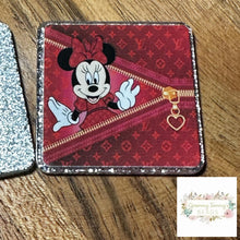 Load image into Gallery viewer, Minnie Love Zipper Glitter Flatback Glitter Flatback
