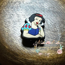 Load image into Gallery viewer, Miss White #2 Silicone Focal Bead Beads
