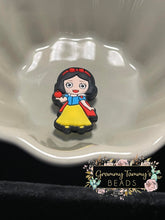 Load image into Gallery viewer, Miss White Silicone Focal Bead
