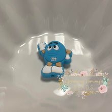 Load image into Gallery viewer, Mman - Blue Silicone Focal Bead
