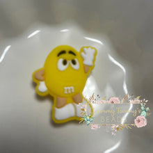 Load image into Gallery viewer, Mman - Yellow Silicone Focal Bead
