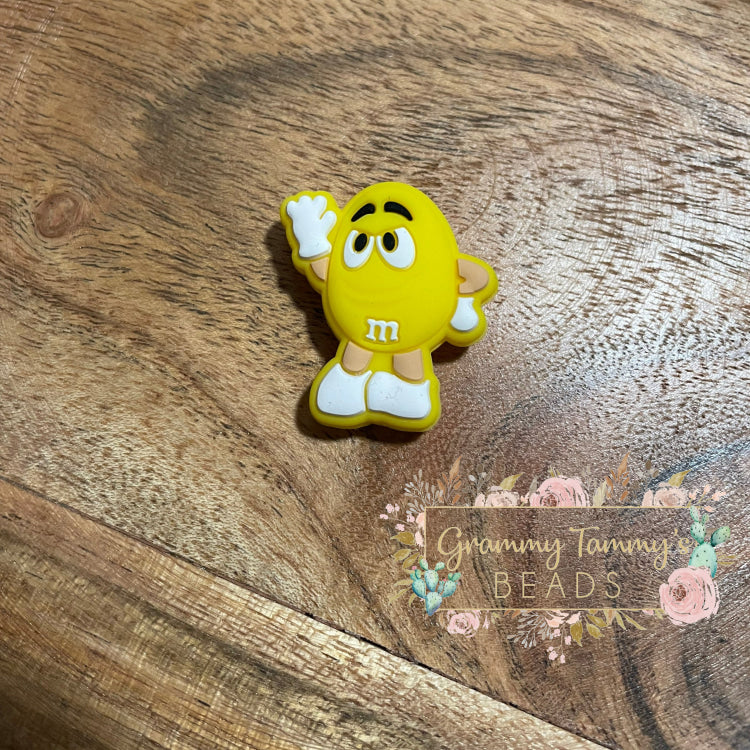 Mman - Yellow Silicone Focal Bead