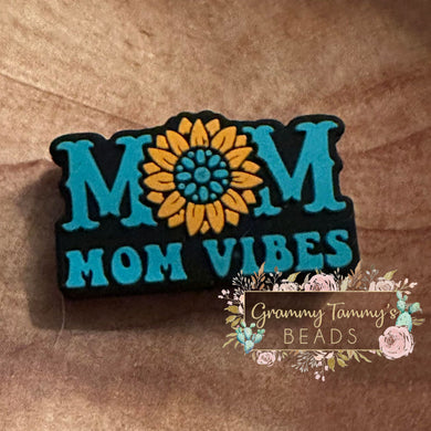 Mom Vibes Silicone Focal Bead Beads