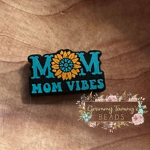 Load image into Gallery viewer, Mom Vibes Silicone Focal Bead Beads
