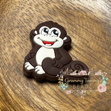 Load image into Gallery viewer, Monkey Silicone Focal Bead Beads
