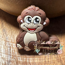 Load image into Gallery viewer, Monkey Silicone Focal Bead Beads
