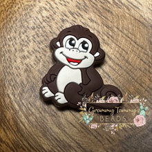 Load image into Gallery viewer, Monkey Silicone Focal Bead Beads
