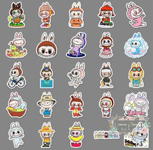Load image into Gallery viewer, 50 Pcs Labubu Macaron Monster Vinyl Stickers Set For Skateboard/Laptop Decals Stickers

