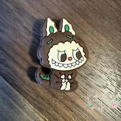 Halloween - Monster - Brown Bear Custume Silicone Focal Bead